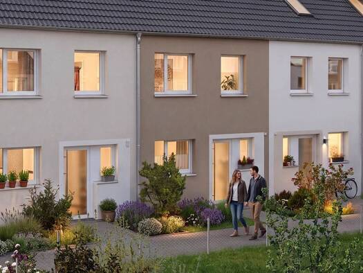 Reihenmittelhaus zum Kauf - Neubau provisionsfrei 530.000 € 4 Zimmer 109 m² 114 m² Grundstück Am Bruckweg Kornburg Nürnberg 90455