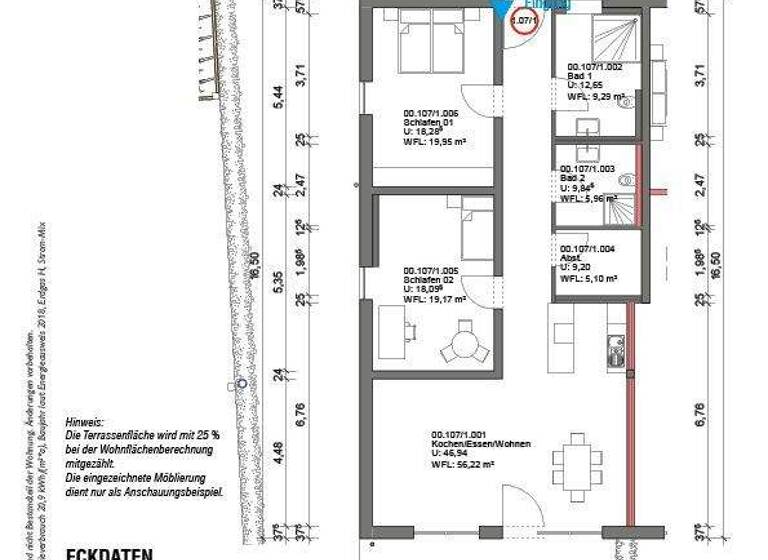 Wohnung zum Kauf provisionsfrei 384.300 € 3,5 Zimmer 122 m² EG frei ab sofort Hauptstr. 71 Blumberg 78176