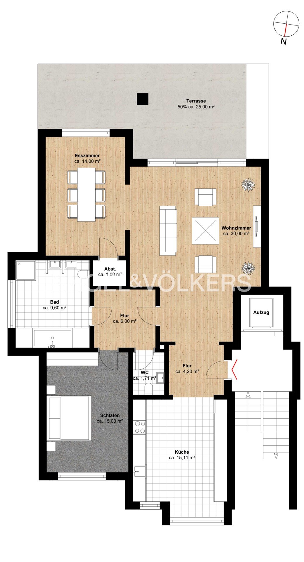 Wohnung zum Kauf 749.000 € 3 Zimmer 121 m²<br/>Wohnfläche Wellingsbüttel Hamburg 22391