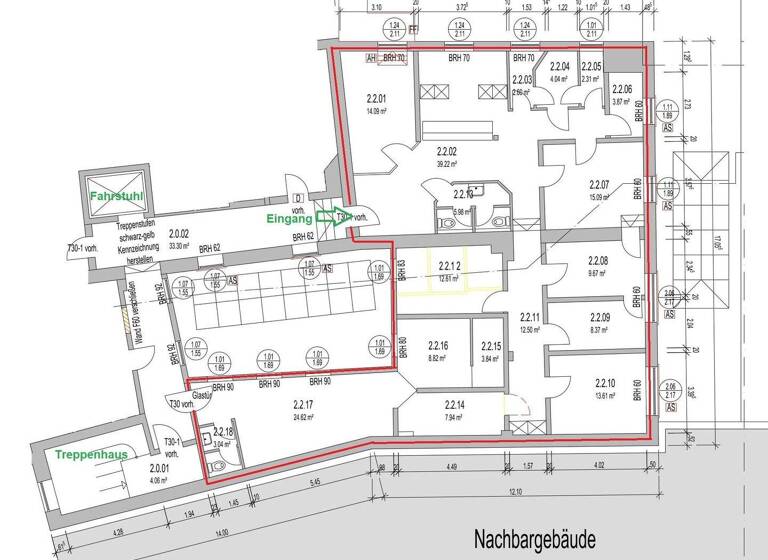 Praxis zur Miete 1.400 € 13 Zimmer 209 m² Bürofläche Markt 10-12 Husum 25813