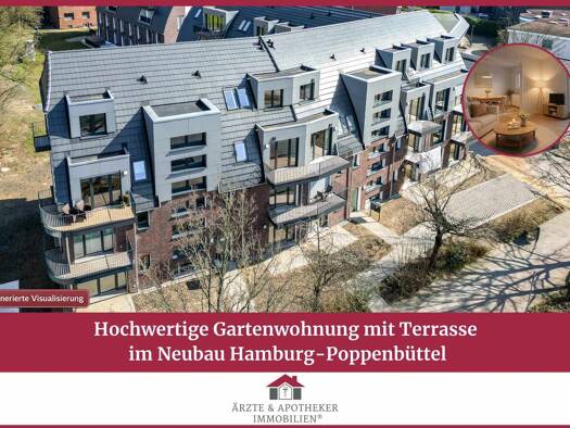 Wohnung zum Kauf - Erstbezug 699.000 € 4 Zimmer 101,2 m² Poppenbüttel Wandsbek 22399