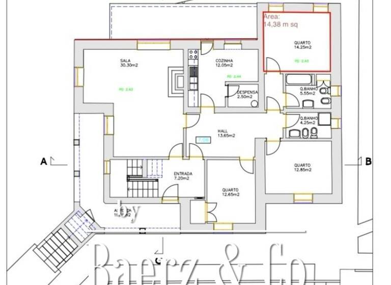 Haus zum Kauf 950.000 € 3 Zimmer 396 m² 1.500 m² Grundstück francelos vila nova de gaia