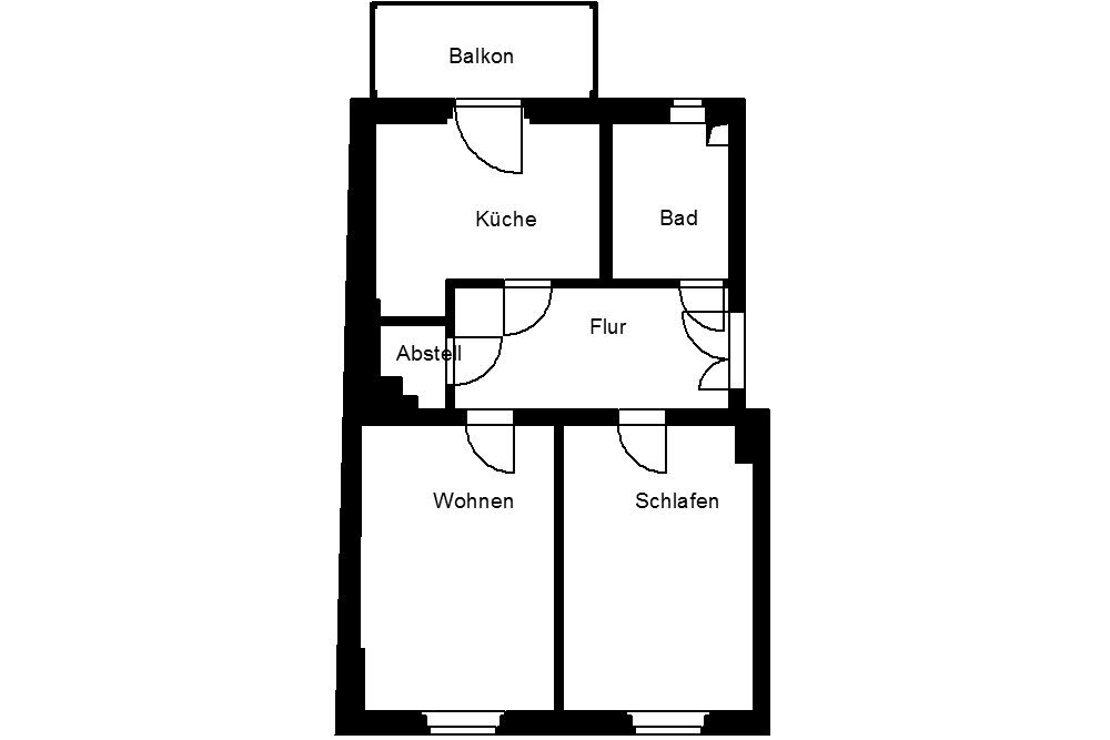 Wohnung zur Miete 262 € 2 Zimmer 50,6 m²<br/>Wohnfläche 2.<br/>Geschoss Röntgenstraße 15 Reusa / Sorga Plauen 08529