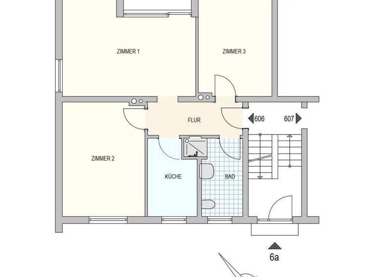 Wohnung zur Miete 885 € 3 Zimmer 70,8 m² Geschoss EG/2 frei ab 01.03.2026 Mittelweg 6 a Ebstorf 29574