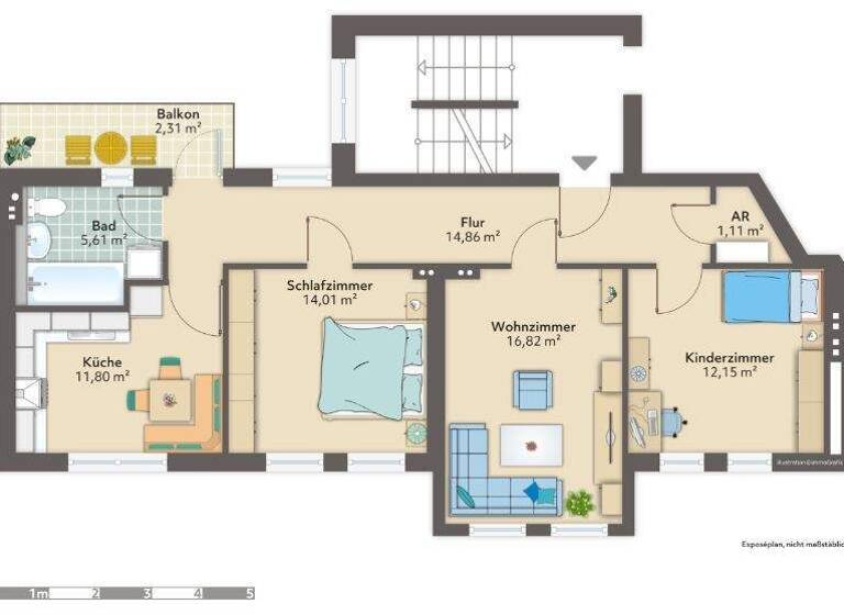 Wohnung zur Miete 480 € 3 Zimmer 79,4 m² 2. Geschoss frei ab 01.06.2026 Fritz-Reuter-Straße 29 Lehe Bremerhaven 27568