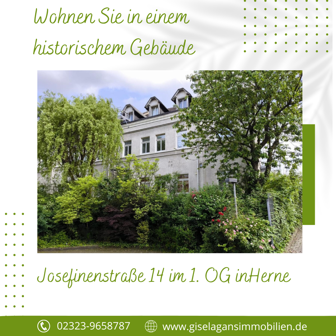 Wohnung zum Kauf 79.500 € 2 Zimmer 56 m²<br/>Wohnfläche 1.<br/>Geschoss ab sofort<br/>Verfügbarkeit Josefinenstraße 14 Horsthausen Herne 44628