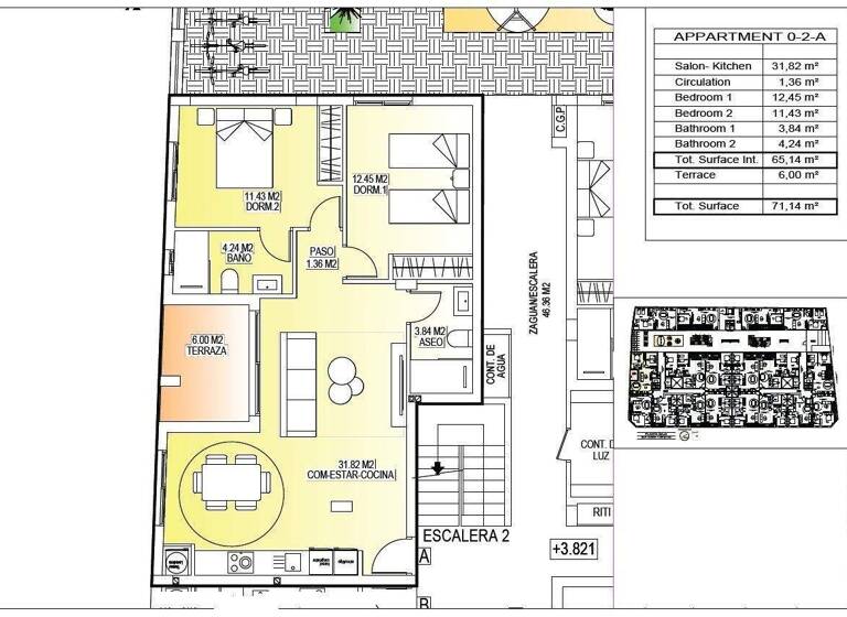 Terrassenwohnung zum Kauf 160 € 2 Zimmer 71 m² San Miguel de Salinas 03193