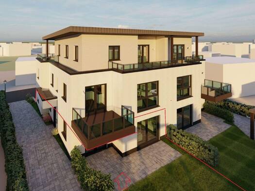 Wohnung zum Kauf - Erstbezug provisionsfrei 352.000 € 3 Zimmer 95 m² EG Horhausen 56593