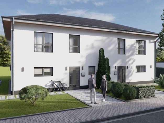 Doppelhaushälfte zum Kauf provisionsfrei 360.000 € 4 Zimmer 123 m² 329 m² Grundstück Im Fuchstal Irxleben Hohe Börde 39167