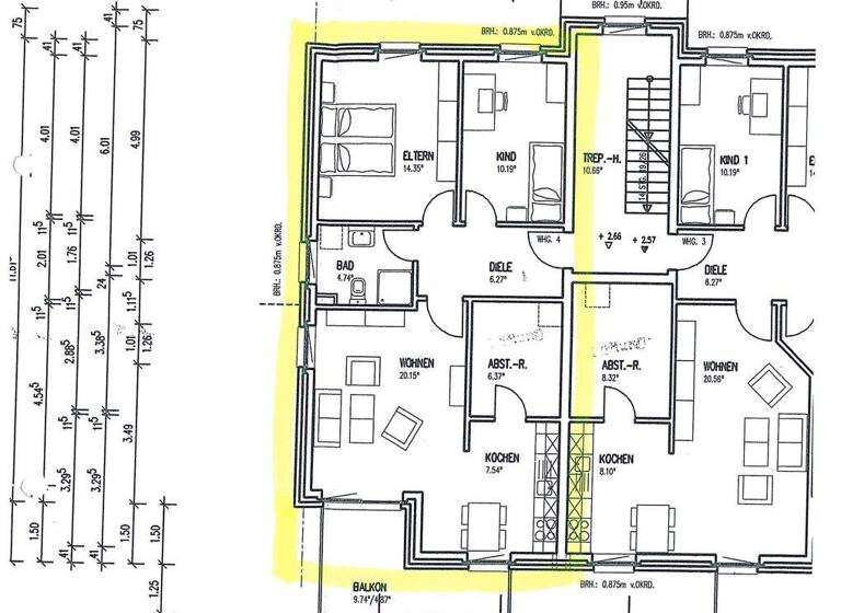 Wohnung zur Miete 705 € 3 Zimmer 74 m² 1. Geschoss frei ab 01.05.2026 Fuldastraße Rotenburg 27356