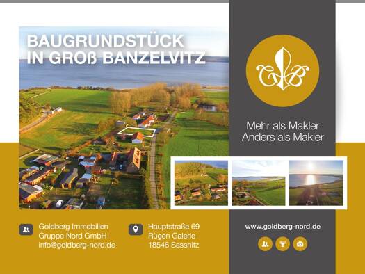 Grundstück zum Kauf 84.000 € 881 m² Grundstück Groß Banzelvitz Rappin 18528