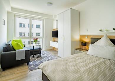 Studio zur Miete - Neubau Wohnen auf Zeit 995 € 1 Zimmer 26 m² Dieselstraße 8 Bad Nauheim Bad Nauheim 61231