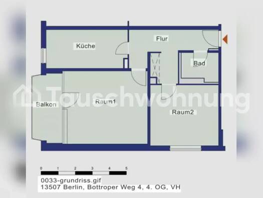 Wohnung zur Miete Tauschwohnung 745 € 2 Zimmer 64 m² 2. Geschoss Tegel Berlin 13507