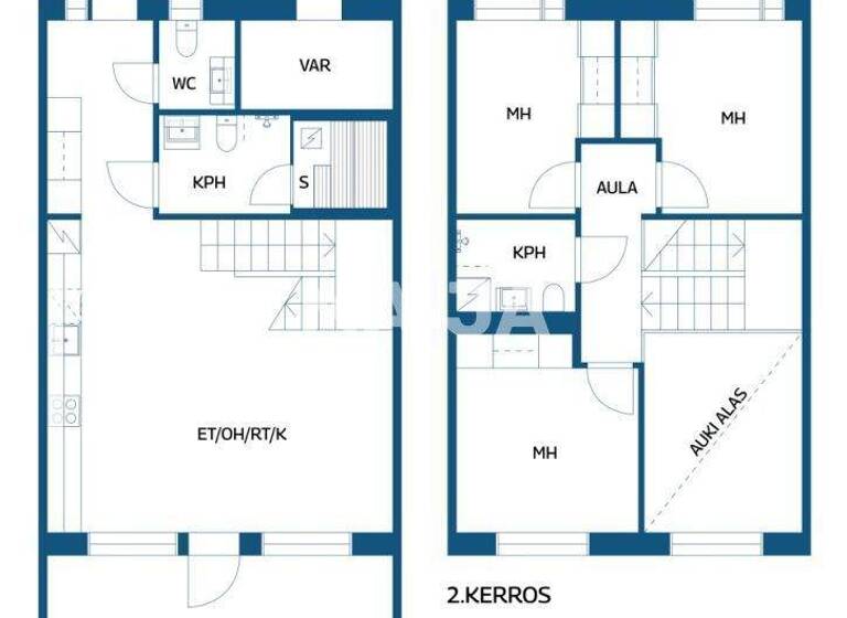 Reihenmittelhaus zum Kauf 394.500 € 4 Zimmer 86,1 m² 1.304 m² Grundstück Näsiätie 12 Vantaa 01300