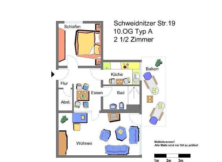 Wohnung zur Miete nur mit Wohnberechtigungsschein 328 € 2,5 Zimmer 63 m² 10. Geschoss Schweidnitzer Str. 19 Erle Gelsenkirchen 45891