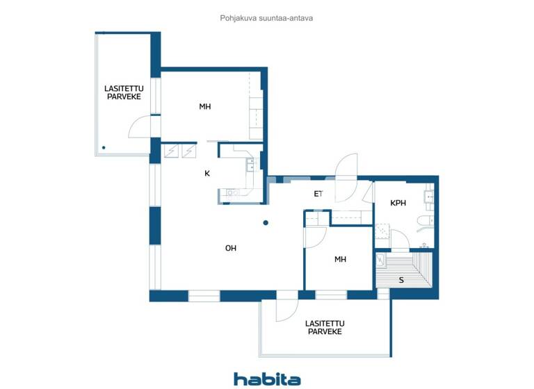 Wohnung zum Kauf 329.000 € 3 Zimmer 76 m² 5. Geschoss Metsänhoitajankatu 6-12 Helsinki 00790