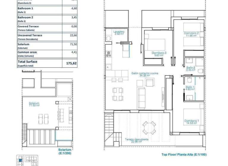 Penthouse zum Kauf provisionsfrei 539.900 € 4 Zimmer 81 m² Calle Helecho Mojon 10-20 Torre de la Horadada 03191
