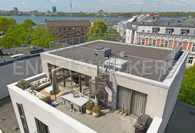 Penthouse zum Kauf 3.130.000 € 5 Zimmer 235 m² Hohenfelde Hamburg 22087
