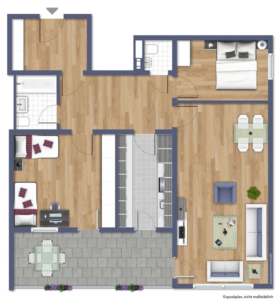 Wohnung zum Kauf provisionsfrei 219.500 € 3 Zimmer 93 m²<br/>Wohnfläche 3.<br/>Geschoss Heppenheim - Stadt Heppenheim (Bergstraße) 64646