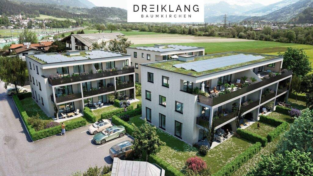 Wohnung zum Kauf - Erstbezug 616.700 € 3 Zimmer 77,4 m² 2. Geschoss Bahnhofstraße 24a, b, c Baumkirchen 6121