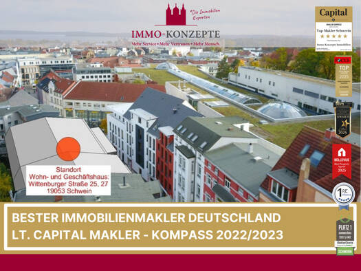 WG-Zimmer zum Kauf - Erstbezug 334.000 € 3 Zimmer 74 m² 1. Geschoss Wittenburger Straße 25 Paulsstadt Schwerin 19053