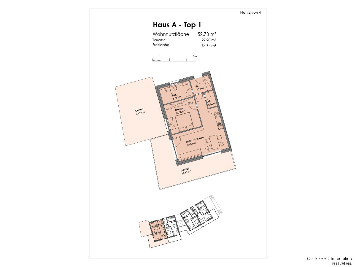 Wohnung zum Kauf 261.500 € 2 Zimmer 48,6 m²<br/>Wohnfläche Sankt Martin am Tennengebirge 5522