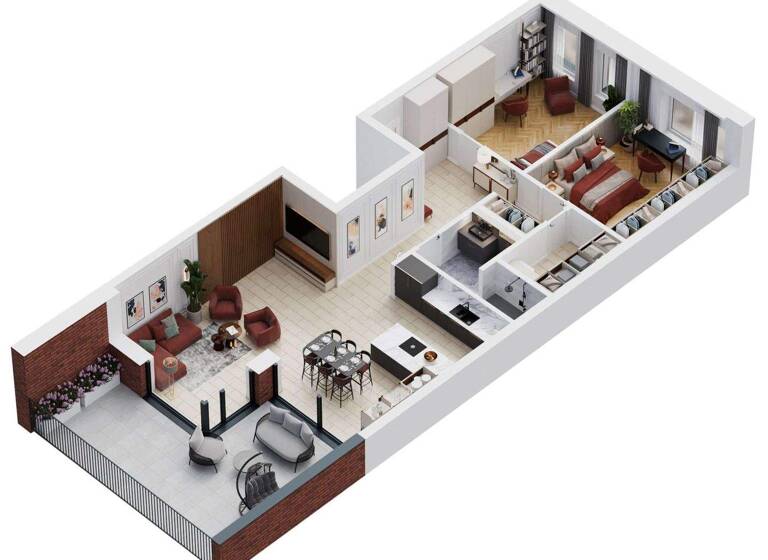 Wohnung zum Kauf - Erstbezug provisionsfrei 453.564 € 3 Zimmer 105,5 m² Borken 46325