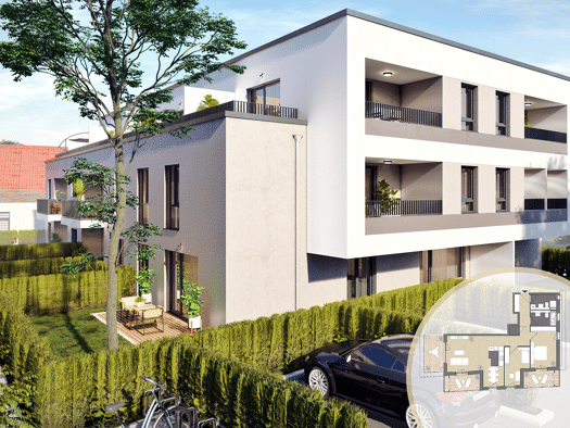 Penthouse zum Kauf - Erstbezug provisionsfrei 555.000 € 3 Zimmer 95,7 m² 2. Geschoss frei ab sofort Im Nex 5 Hattersheim Hattersheim 65795