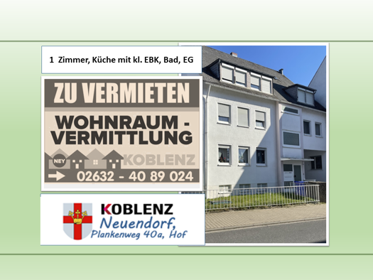 Wohnung zur Miete 500 € 1 Zimmer 30 m² 1. Geschoss frei ab sofort Plankenweg 40 a Neuendorf Koblenz 56070