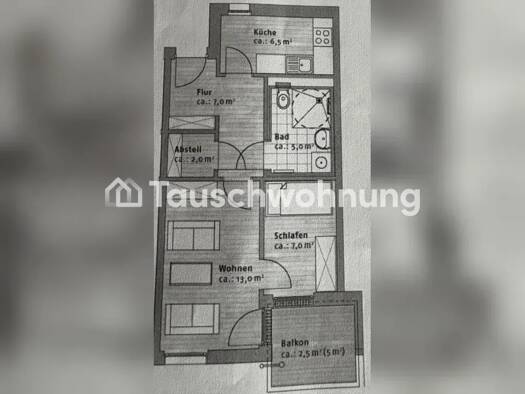 Wohnung zur Miete Tauschwohnung 500 € 2 Zimmer 43 m² 2. Geschoss Teltower Vorstadt Potsdam 14473