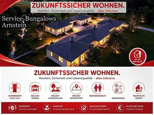Bungalow zum Kauf - Erstbezug provisionsfrei 2 Zimmer 50,2 m² 237,3 m² Grundstück frei ab 01.01.2028 Wernstraße Arnstein Arnstein 97450