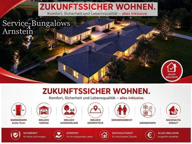 Bungalow zum Kauf - Erstbezug provisionsfrei 2 Zimmer 50,2 m² 237,3 m² Grundstück frei ab 01.01.2028 Wernstraße Arnstein Arnstein 97450
