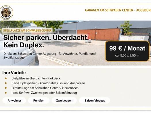 Sonstiges zur Miete 99 € Wilhelm-Hauff-Straße 22 Herrenbach Augsburg 86161