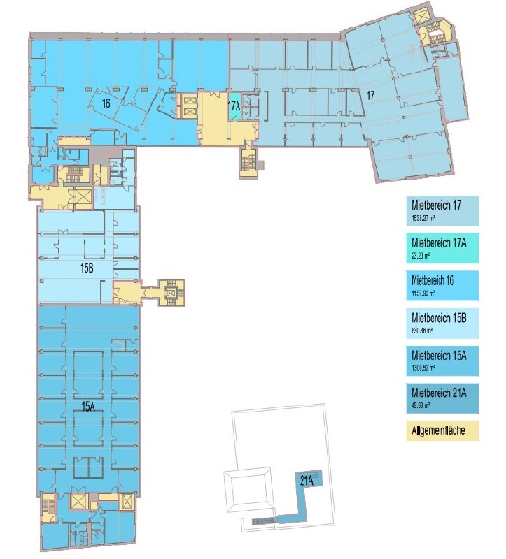 Bürofläche zur Miete provisionsfrei 18 € 1.300 m²<br/>Bürofläche ab 220 m²<br/>Teilbarkeit Untersendling München 81369