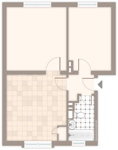 Wohnung zur Miete 529 € 2 Zimmer 57,6 m² 1. Geschoss frei ab 03.03.2025 Bruchstraße 88 Mülfort Mönchengladbach 41238