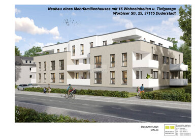 Wohnung zum Kauf 339.708 € 3 Zimmer 92,1 m² Worbiser Straße 25 Duderstadt Duderstadt 37115