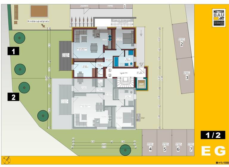 Wohnung zum Kauf - Erstbezug provisionsfrei 342.500 € 3 Zimmer 82,5 m² Solnhofen 91807
