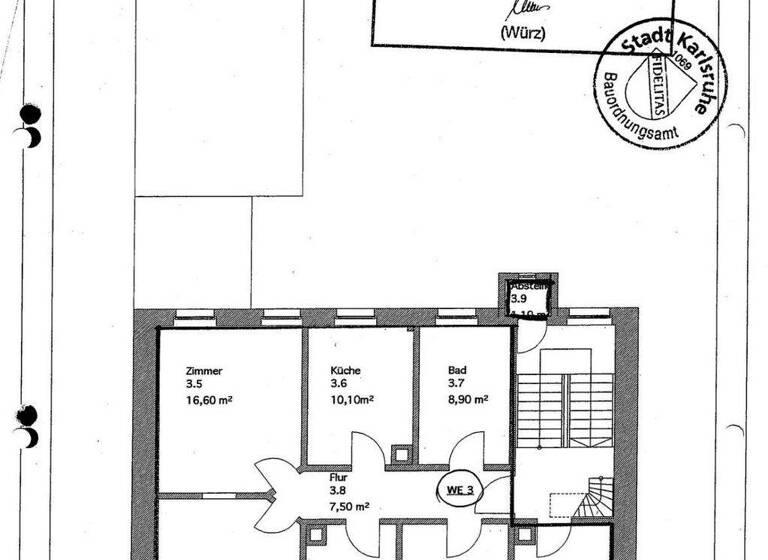 Wohnung zum Kauf 549.000 € 7 Zimmer 155 m² 2. Geschoss Durlach Karlsruhe 76227