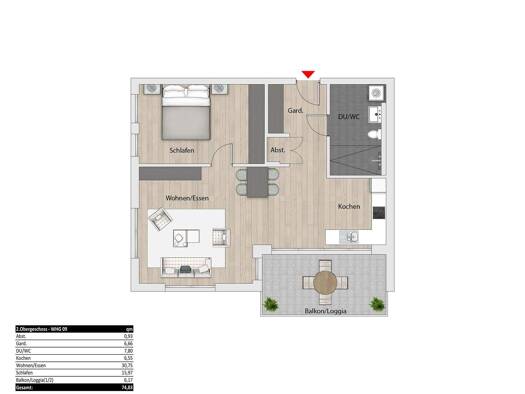 Studio zum Kauf - Neubau provisionsfrei 410.000 € 2 Zimmer 74,8 m² 2. Geschoss frei ab 01.03.2027 Siegelsbach 74936