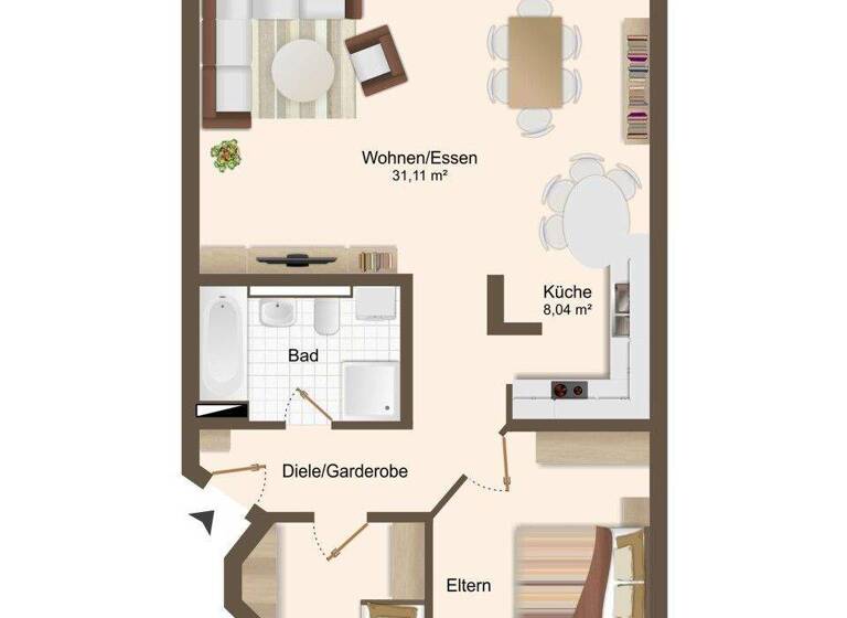 Wohnung zum Kauf 299.000 € 4 Zimmer 79,2 m² 1. Geschoss Rheinfelden 79618