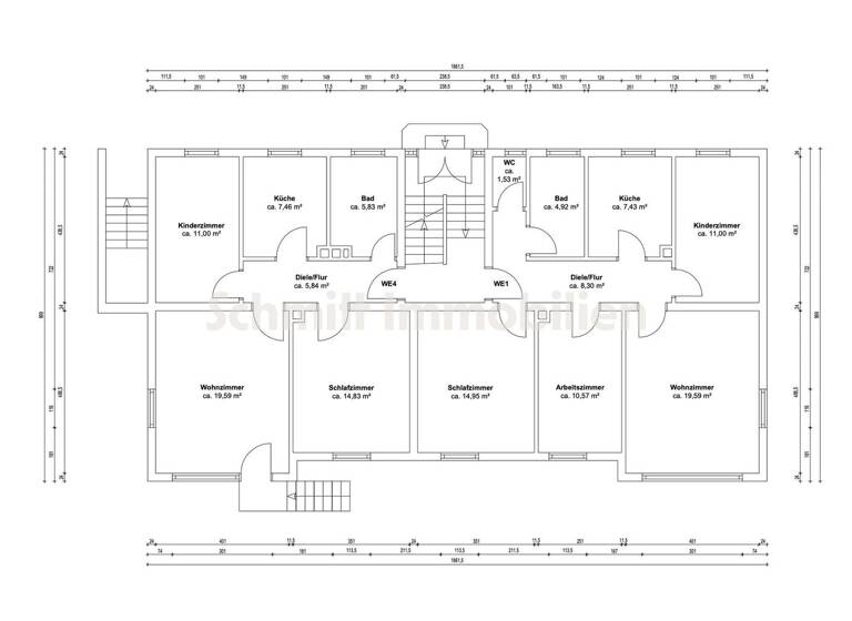 Mehrfamilienhaus zum Kauf 1.350.000 € 25 Zimmer 548 m² 922 m² Grundstück Gelnhausen 63571