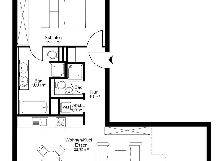 Wohnung zur Miete 2.520 € 2 Zimmer 99 m²<br/>Wohnfläche 5.<br/>Geschoss Hilda-Geiringer-Weg 9 Moabit Berlin 10557