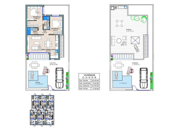 Einfamilienhaus zum Kauf 265.000 € 3 Zimmer 73 m² 162 m² Grundstück Murcia 30700
