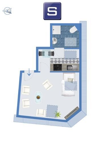 Studio zur Miete 210 € 1 Zimmer 16 m²<br/>Wohnfläche 4.<br/>Geschoss Altewiek Braunschweig 38100