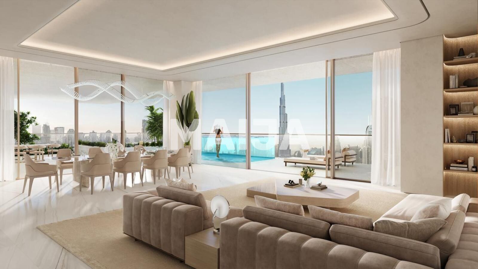 Studio zum Kauf 2.299.377 € 4 Zimmer 153,5 m²<br/>Wohnfläche 55.<br/>Geschoss Fairmont Residences Solara Tower  Fairmont Residen Dubai