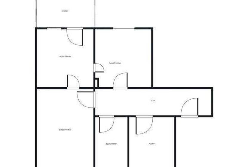 Wohnung zur Miete 638 € 3 Zimmer 67,2 m² frei ab 28.03.2026 Schillstr. 2 Nordstadt Pforzheim 75177