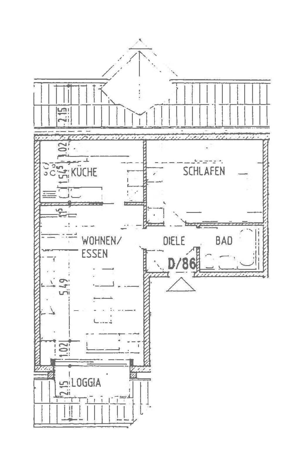 Wohnung zum Kauf 74.000 € 2 Zimmer 57,1 m²<br/>Wohnfläche 4.<br/>Geschoss Rosa-Luxemburg-Str. 90 Nordvorstadt 152 Zwickau 08058