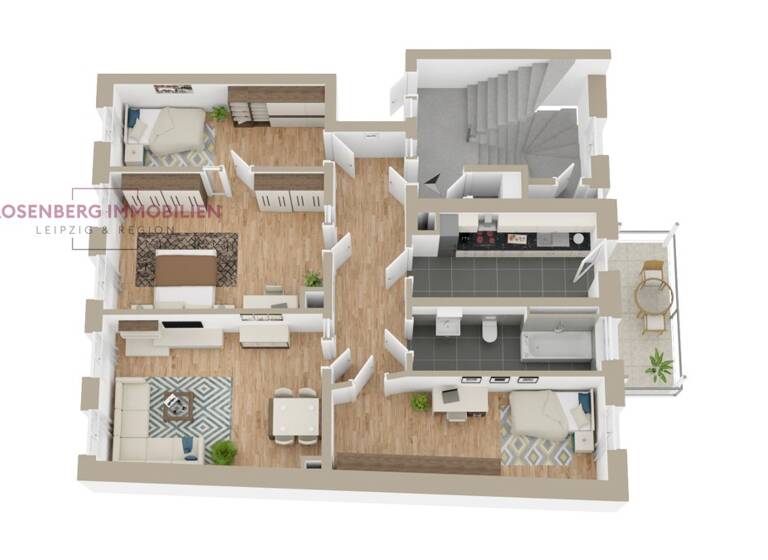 Wohnung zum Kauf 349.900 € 4 Zimmer 101,4 m²<br/>Wohnfläche 2.<br/>Geschoss Gohliser Straße 29 WE06 Gohlis-Süd Leipzig / Gohlis 04155