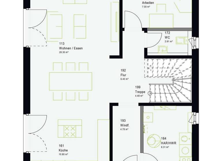 Einfamilienhaus zum Kauf - Erstbezug provisionsfrei 249.000 € 5 Zimmer 145 m² 782 m² Grundstück Gereuth Untermerzbach 96190