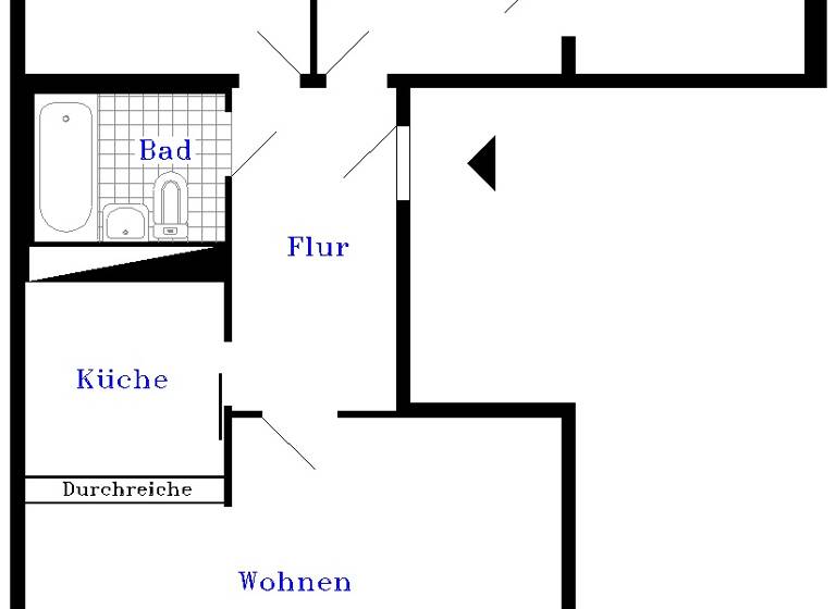 Wohnung zur Miete 350 € 4 Zimmer 65,1 m² 4. Geschoss frei ab sofort Gr. Mühlenbreite 46 Calbe Calbe (Saale) 39240